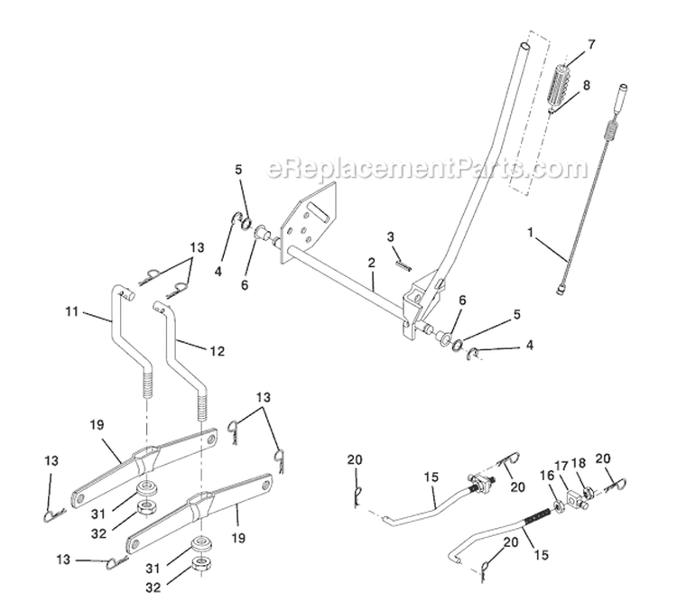 Page I Diagram and Parts List for WE12538L  Weed Eater Lawn Tractor